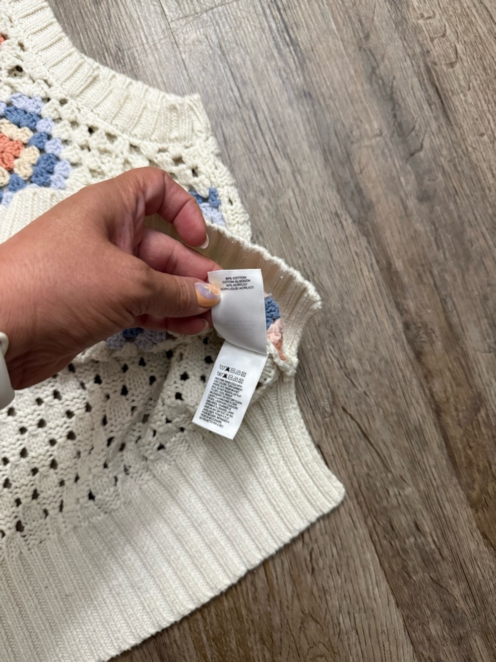 Lucky Brand • Crochet Geo Sweater Tank - Picture 8 of 15
